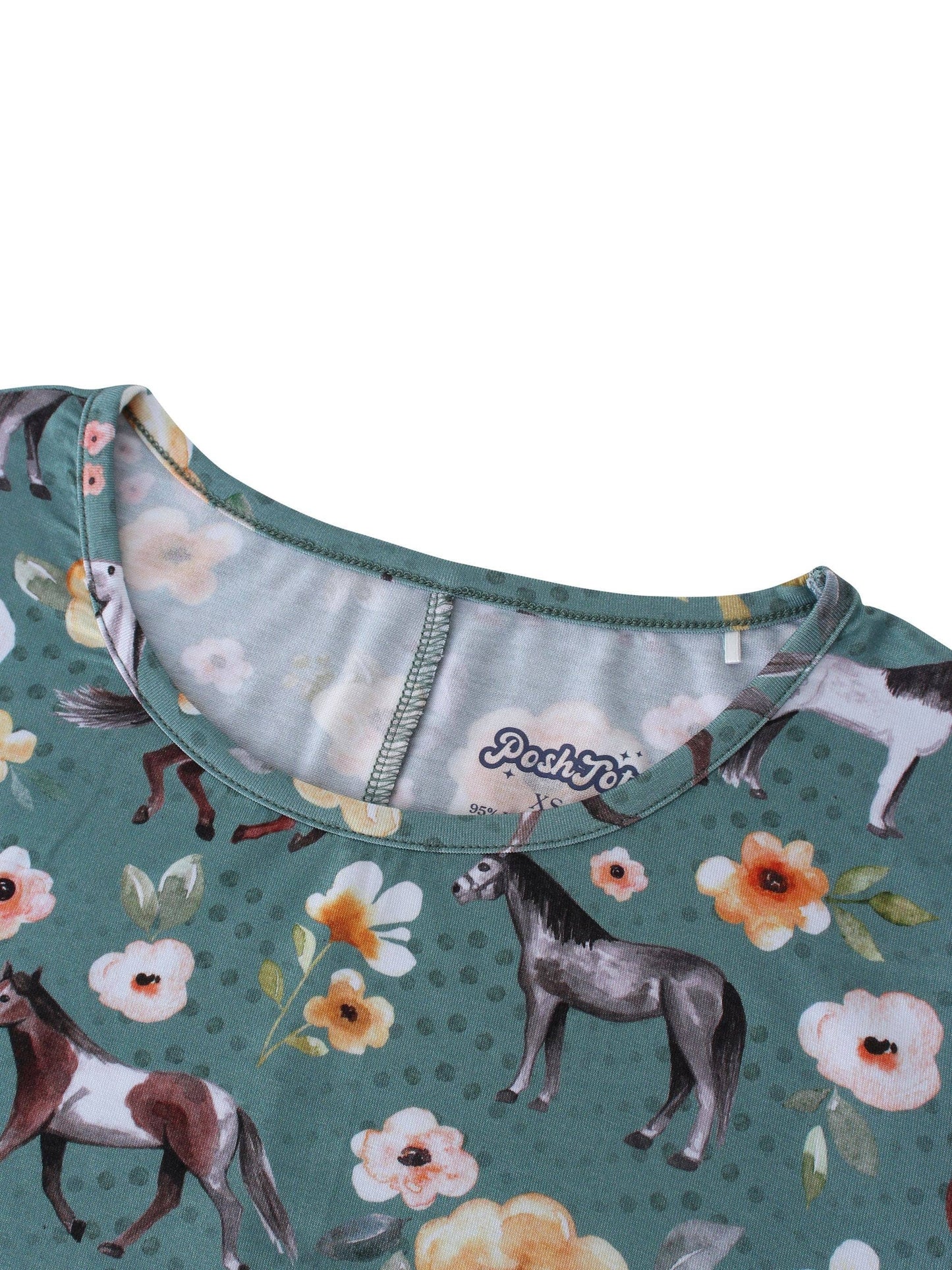 PoshTOT Wild Horse Bamboo Women's Lounge Dress