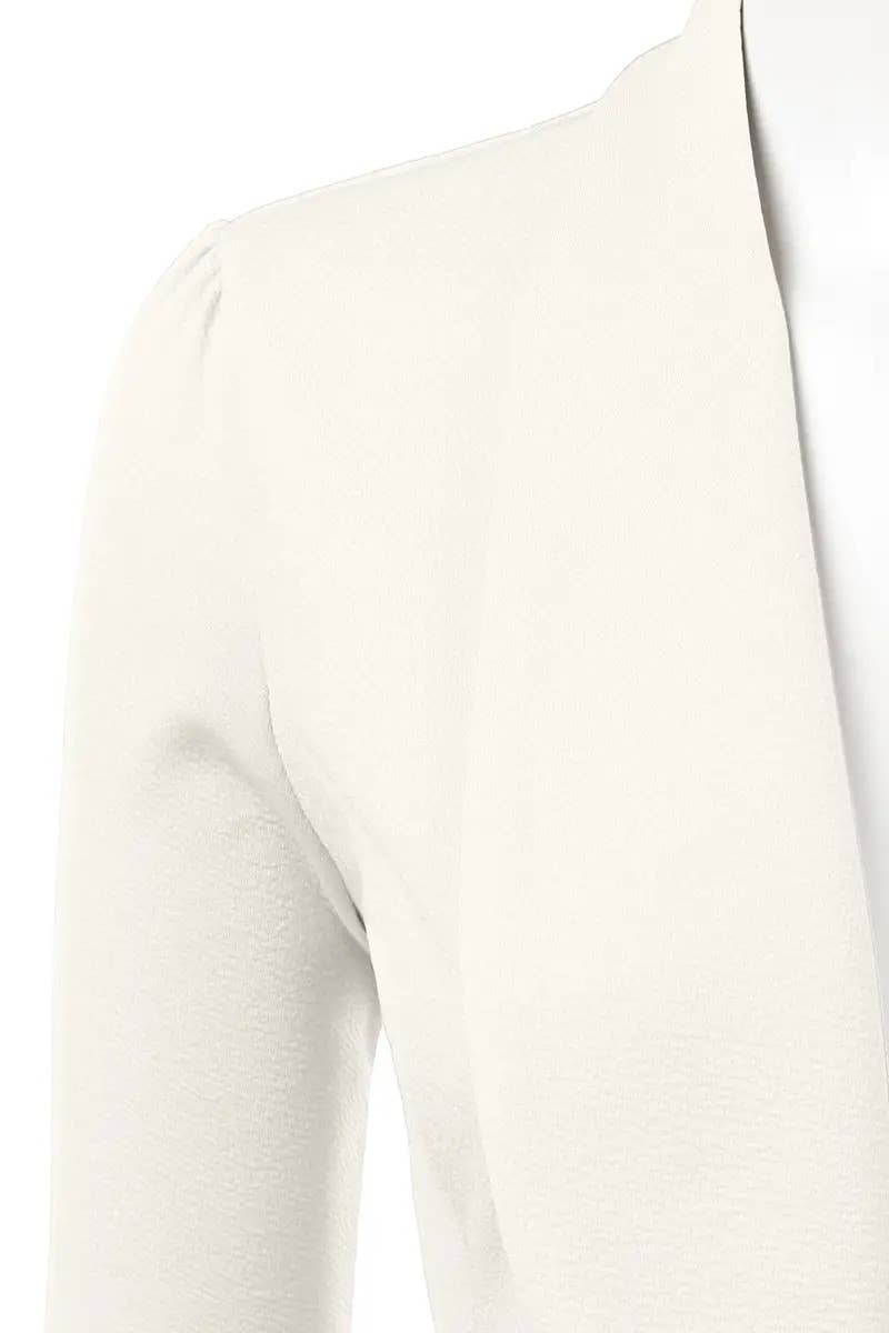 Women’s Linen 3/4 Sleeve Blazer Jacket