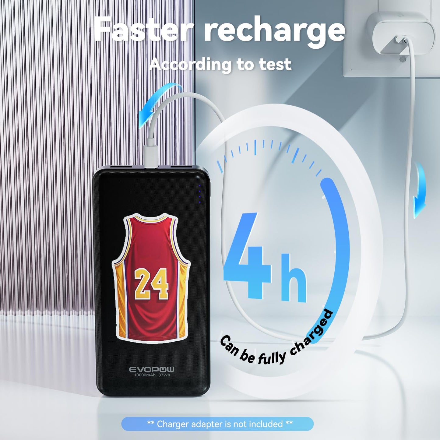 2-Pack Portable Charger, Slimmer 10000mAh 15W Power Bank, USB C in&Out Fast Charging Battery Pack, External Portable Power Bank for iPhone 16 15 14 13 12 iPad Airpods Samsung S23 S22 Pixel etc