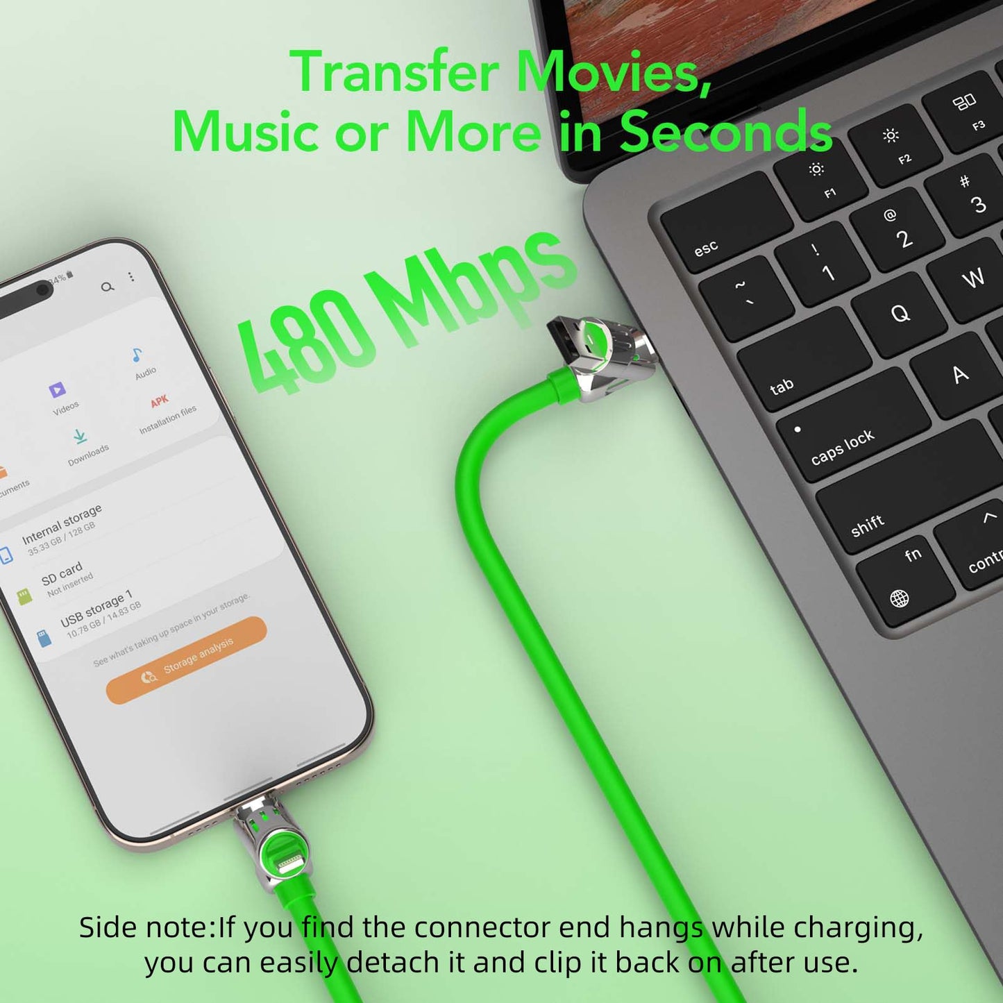 4-in-1 Universal Multi USB Charging Cable – 240W Max Fast Charger Cord with Multiple Connectors for iPhone 16/15/14/13, iPad, Samsung, MacBook, Tablets & More (Rich Black, 6.6Ft)