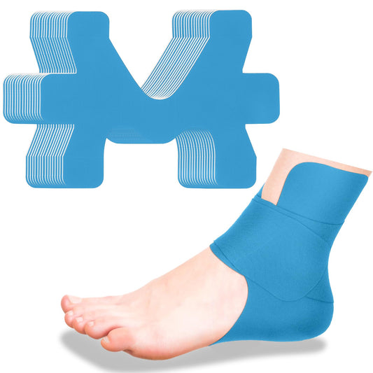 16 Pcs Kinesiology Tape for Ankle Tape Precut, Athletic Original Cotton Waterproof Breathable, Provides Support and Stability to The Target Area for Ligament and Muscle (Pink)