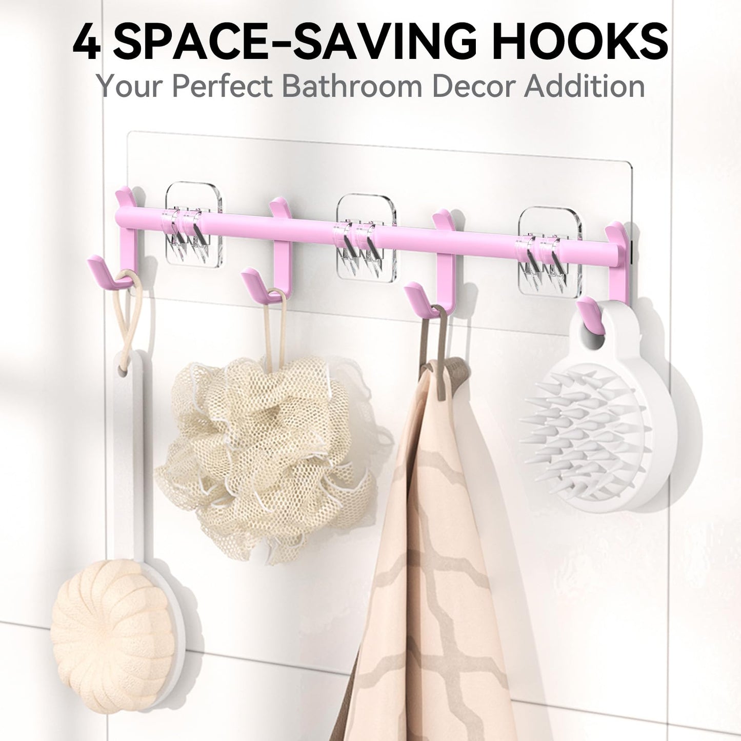 YASONIC Shower Caddy, 6 Pack Large Capacity Shower Organizer with Soap Holder and 12 Hooks, Rustproof Shower Shelves for Inside Shower, No Drilling&Sleek Bathroom Organizers and Storage