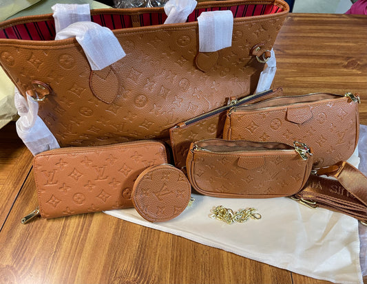 LV 6-pc purse set (dupe)