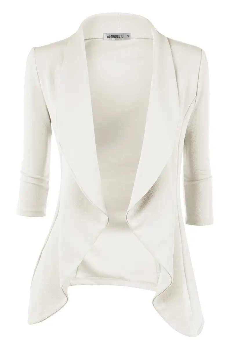 Women’s Linen 3/4 Sleeve Blazer Jacket