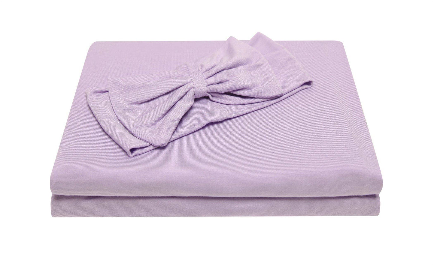 PoshTOT Purple Swaddle With Headband Set