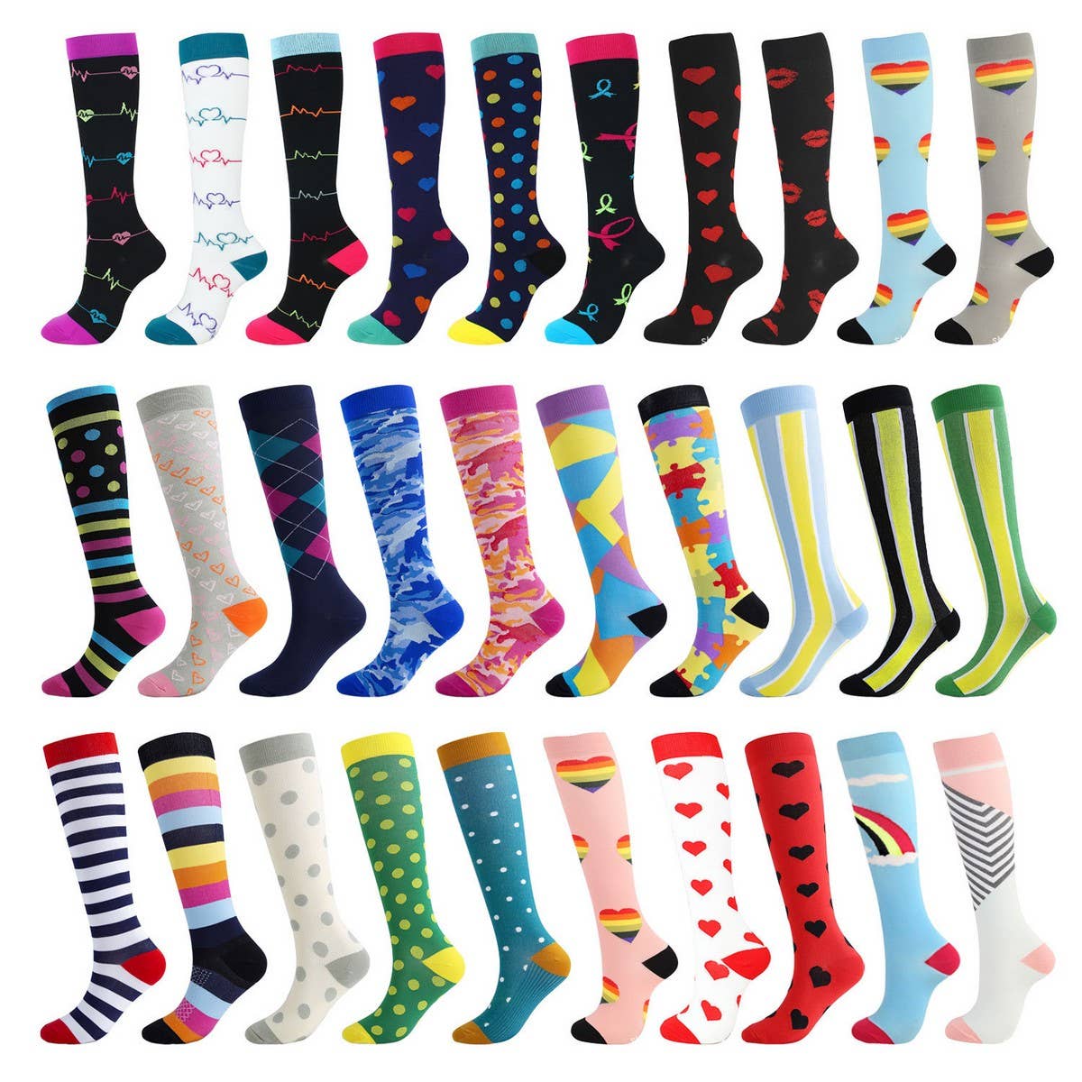 WOMEN'S SPORTS ELASTIC COMPRESSION SOCKS_CWMS1863