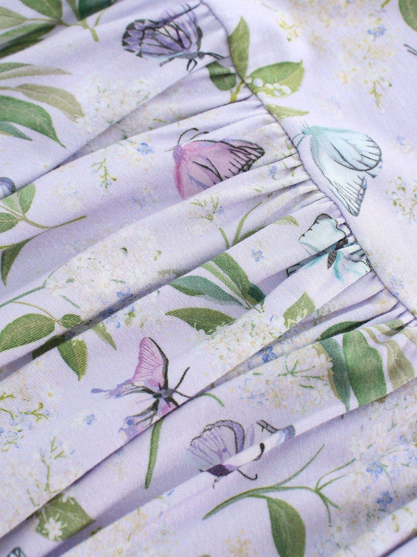PoshTOT Butterfly Bamboo Girls Twirl Dress
