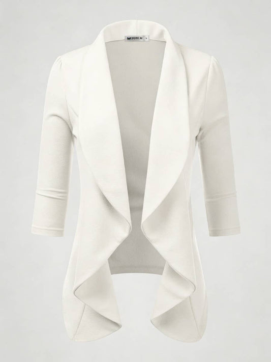 Women’s Linen 3/4 Sleeve Blazer Jacket