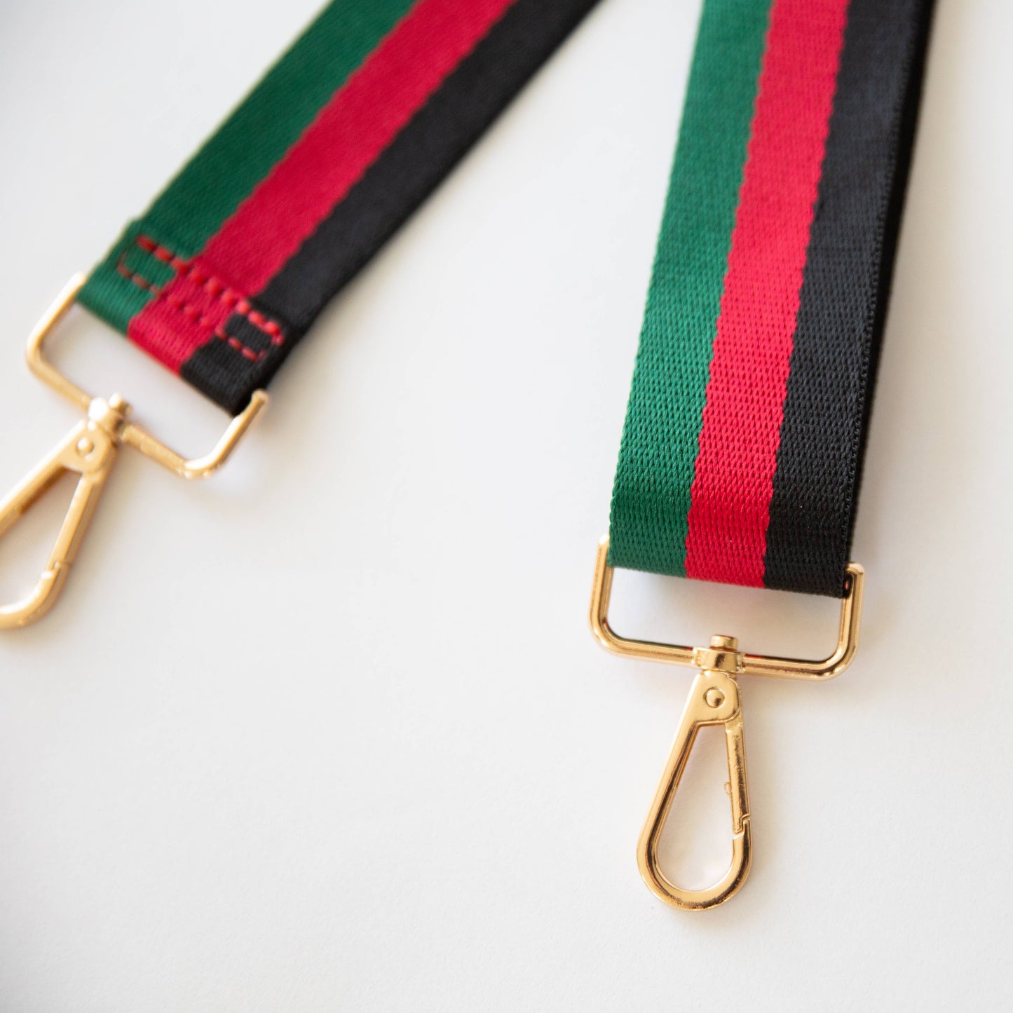 $2.97 Closeout Guitar Style Purse Strap - Green/Red/Black