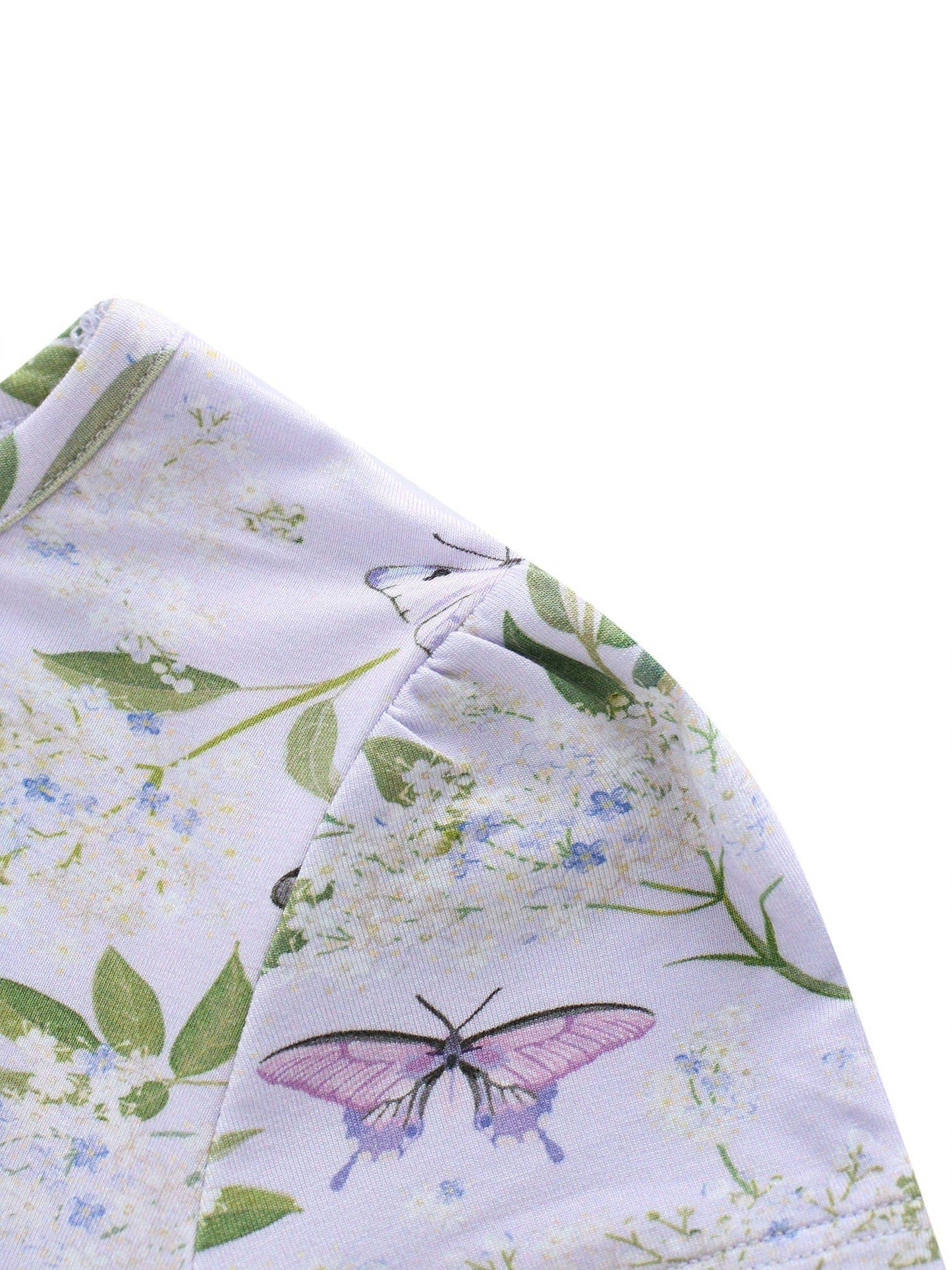 PoshTOT Butterfly Bamboo Girls Twirl Dress