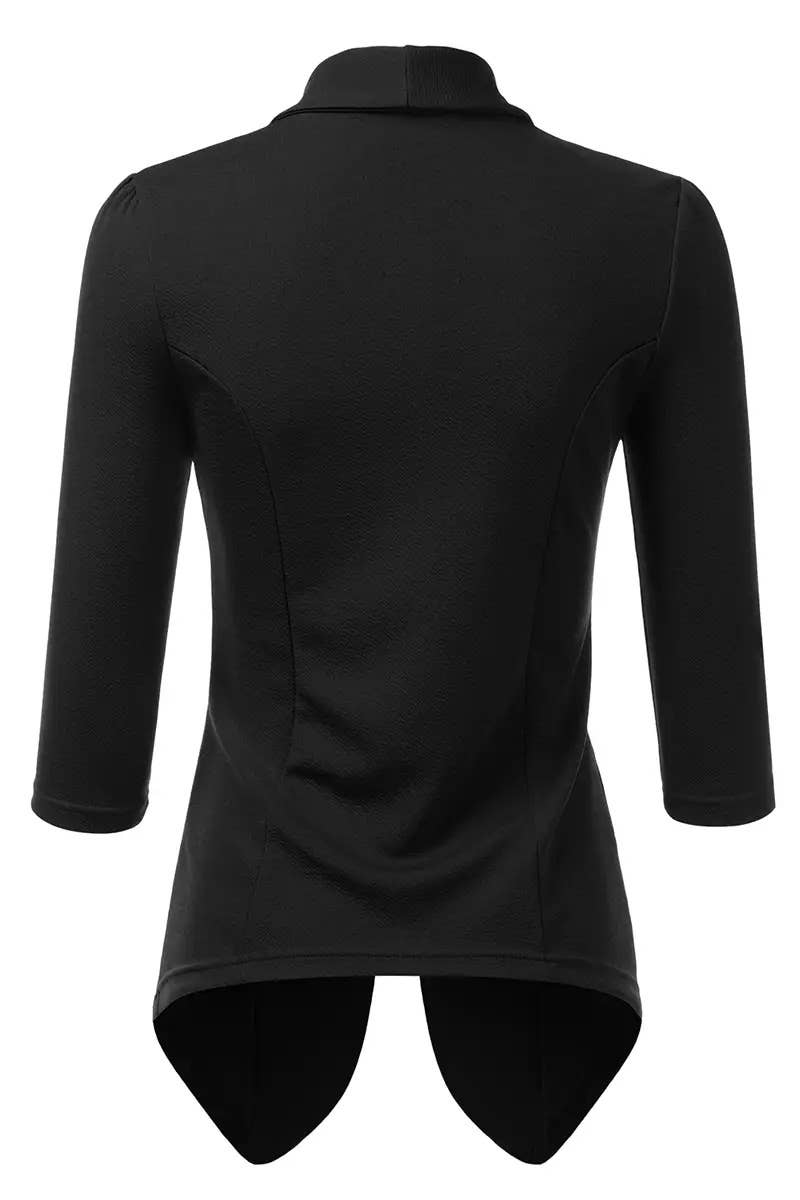Women’s Linen 3/4 Sleeve Blazer Jacket