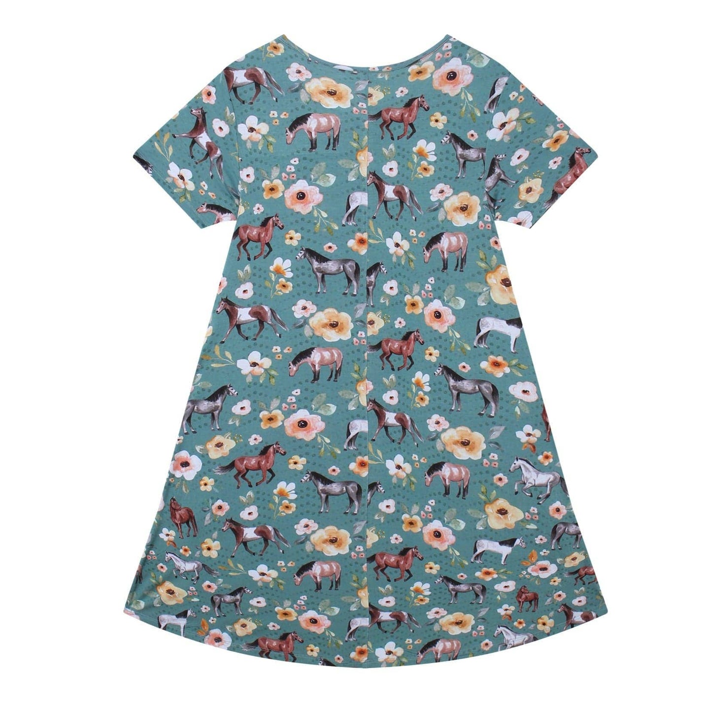 PoshTOT Wild Horse Bamboo Women's Lounge Dress