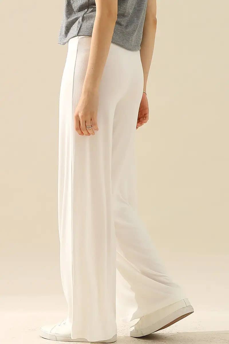 Elegant High-Waist Flare Work Pants