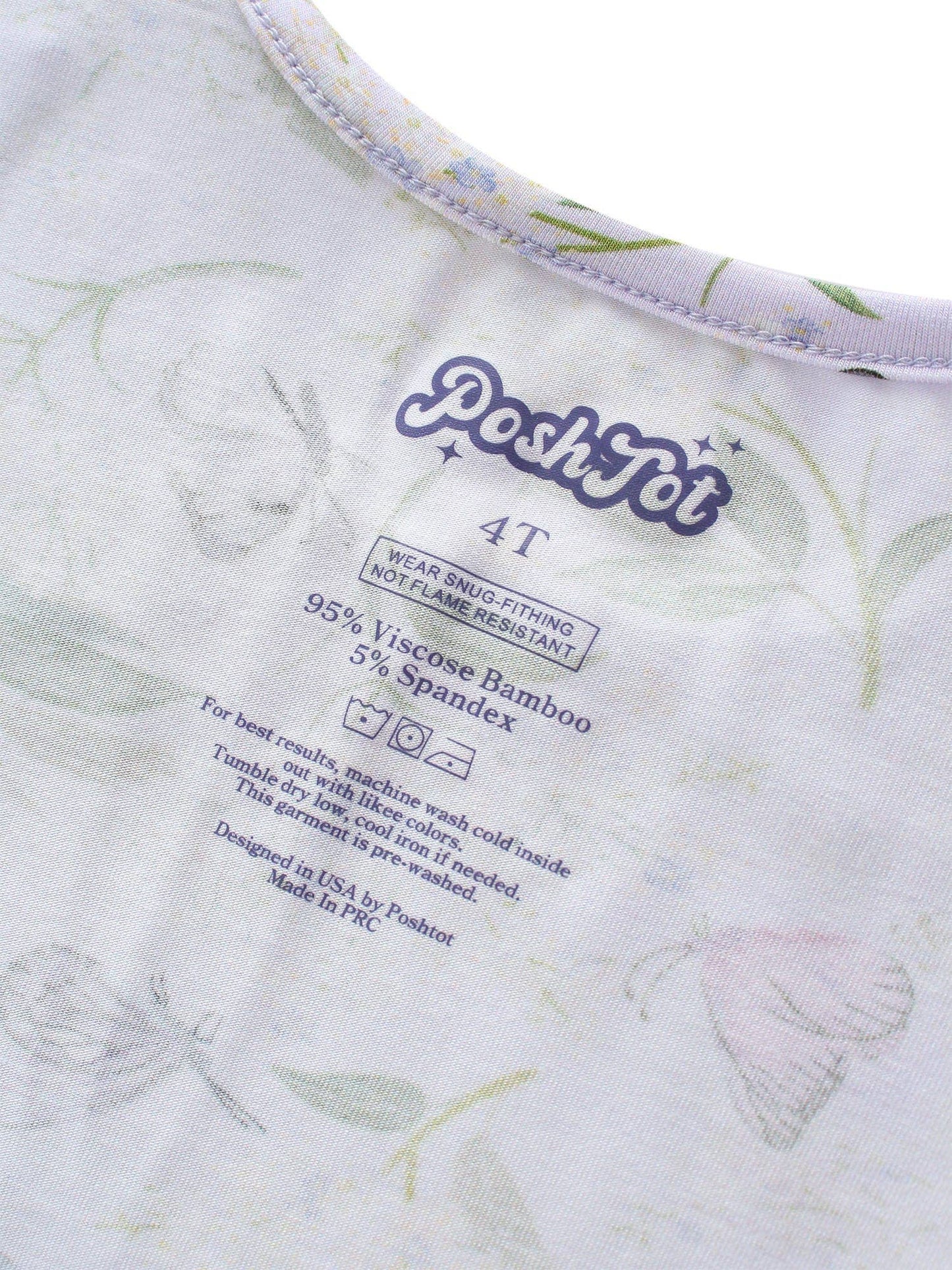 PoshTOT Butterfly Bamboo Girls Twirl Dress