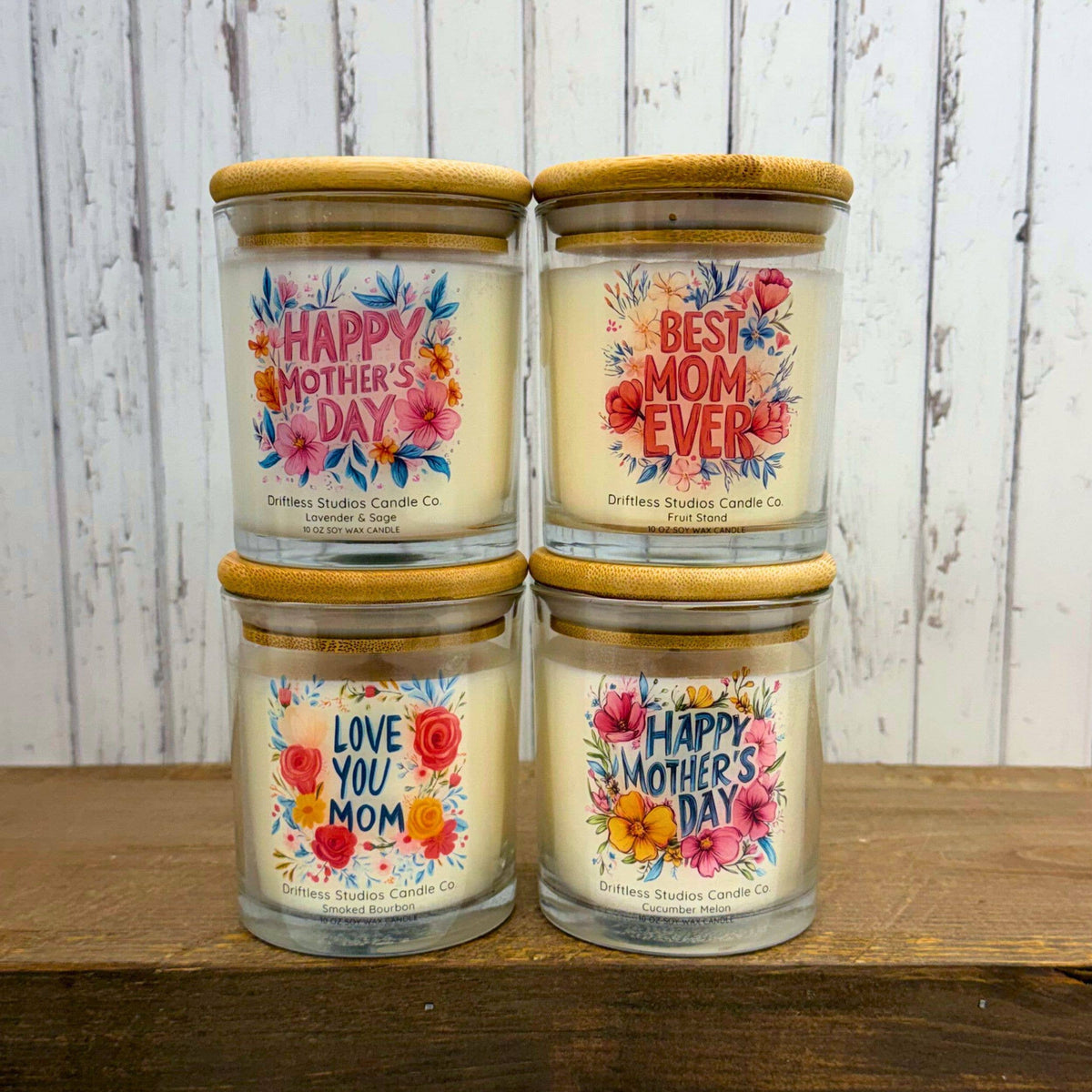 Happy Mother's Day Spring Decor Candles - Mothers Day Gifts