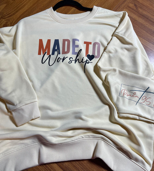 Long sleeve light weight sweatshirt