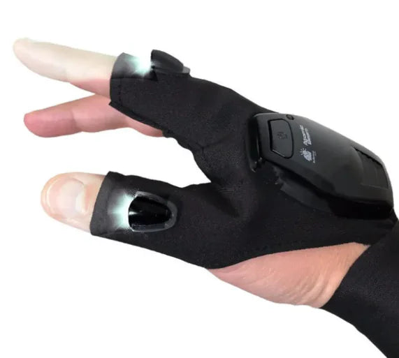 Glow-Fish LED Fishing Gloves