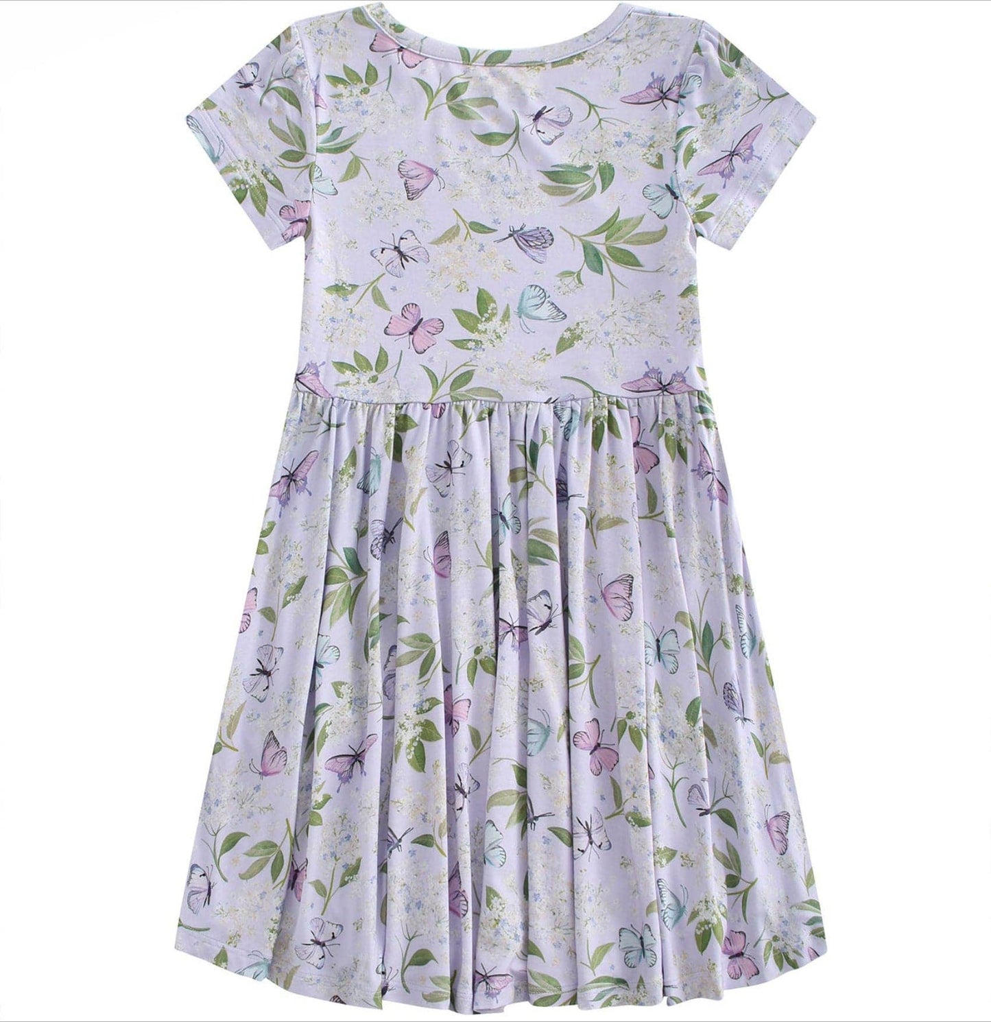 PoshTOT Butterfly Bamboo Girls Twirl Dress