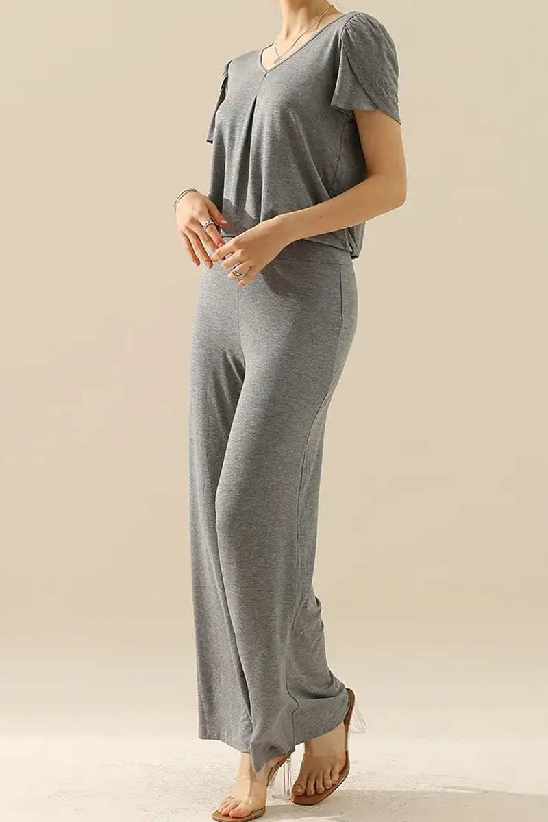Elegant High-Waist Flare Work Pants