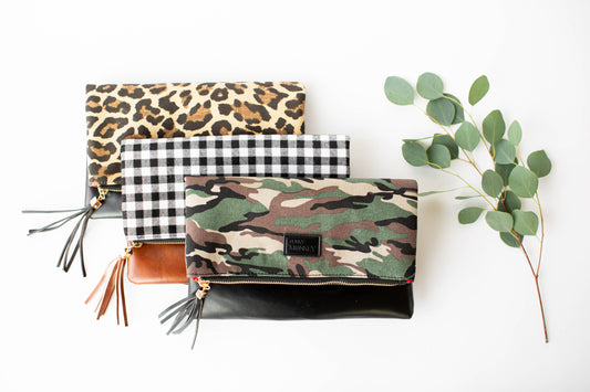 $3.97 Closeout Foldover Wristlet Clutch
