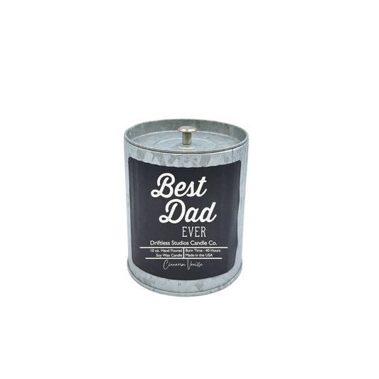 Best Dad Ever - Fathers Day Rustic Candle - Soy Wax Candles