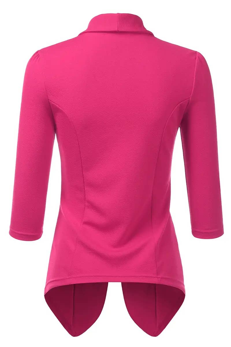 Women’s Linen 3/4 Sleeve Blazer Jacket