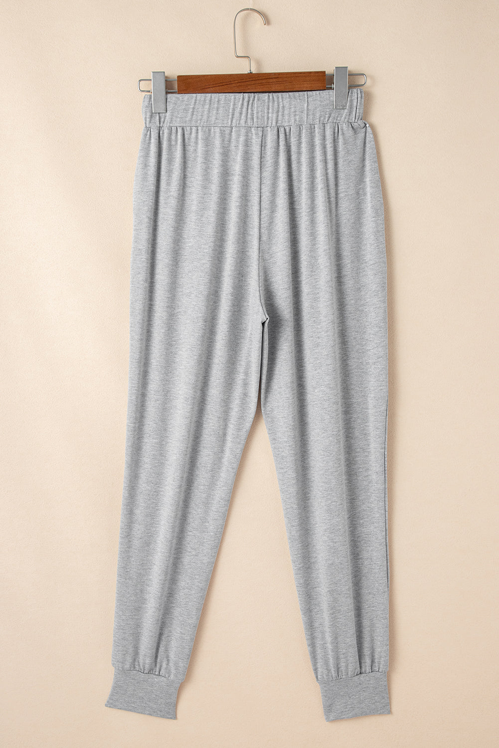 Parchment Split Long Cardigan and Skinny Pants Loungewear Set