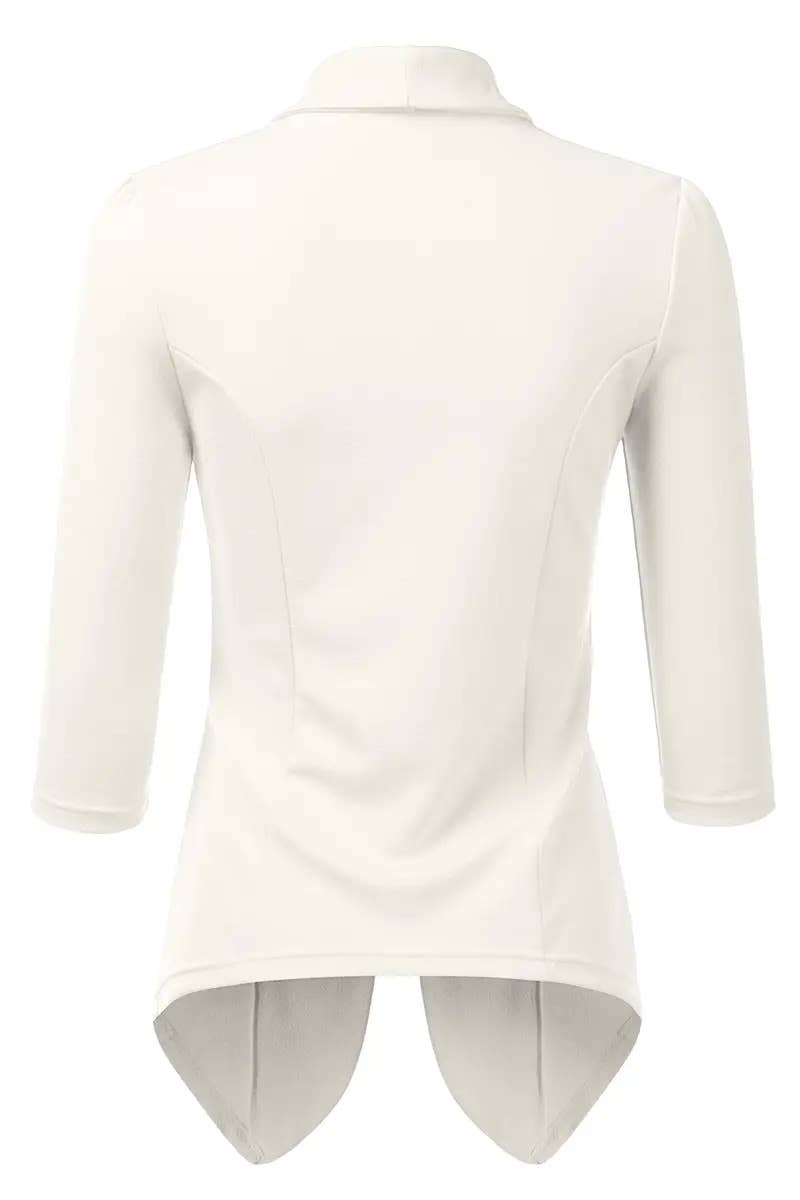 Women’s Linen 3/4 Sleeve Blazer Jacket