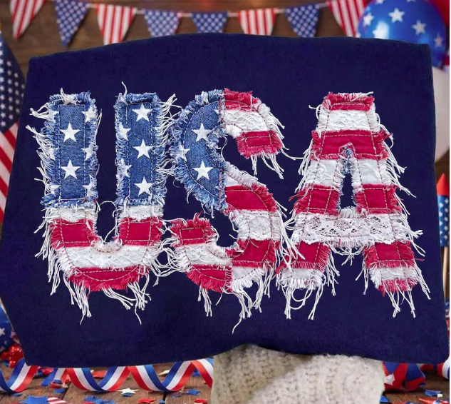 USA Patchwork Tee