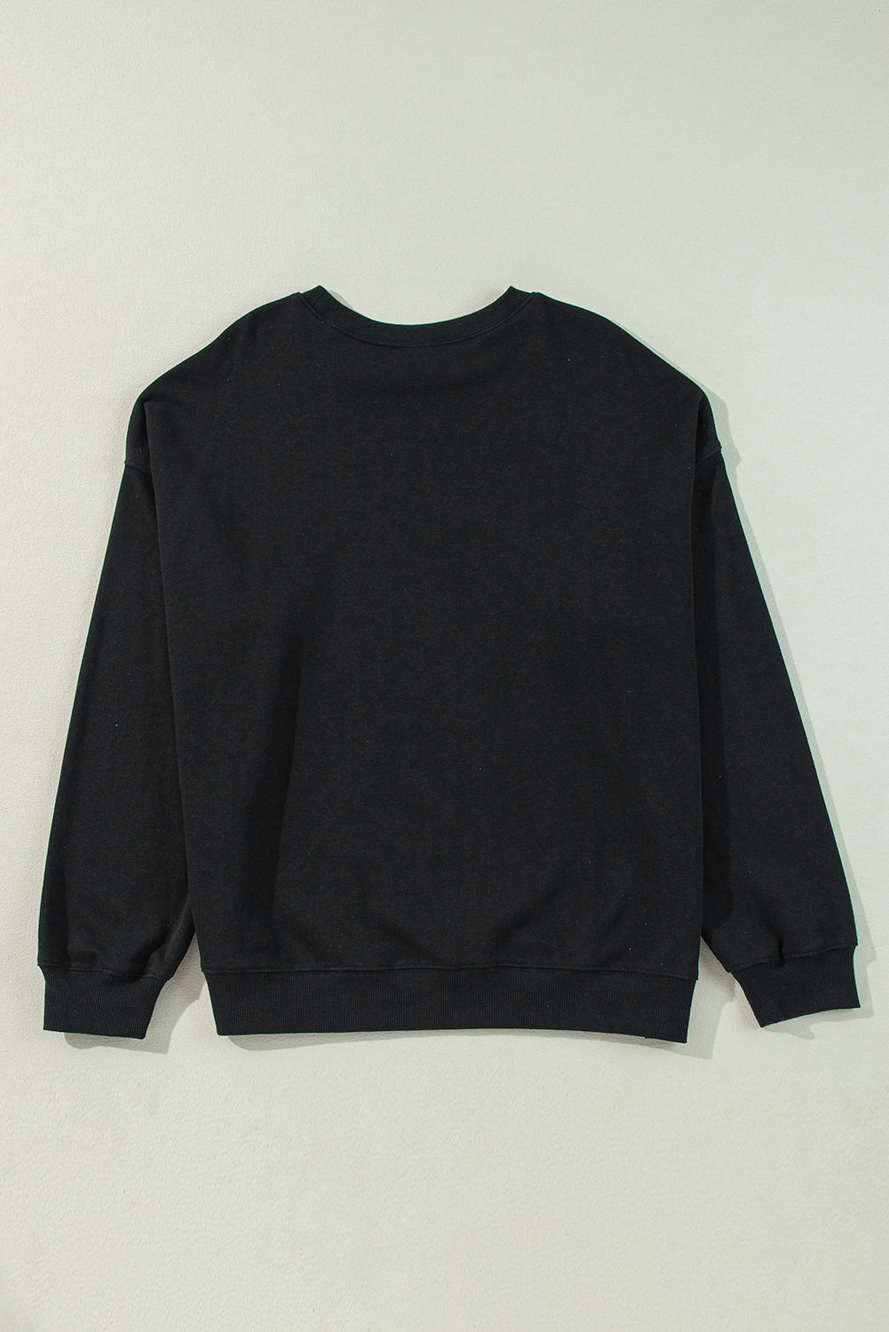 Racing Red Solid Crew Neck Drop Shoulder Plus Size Sweatshirt