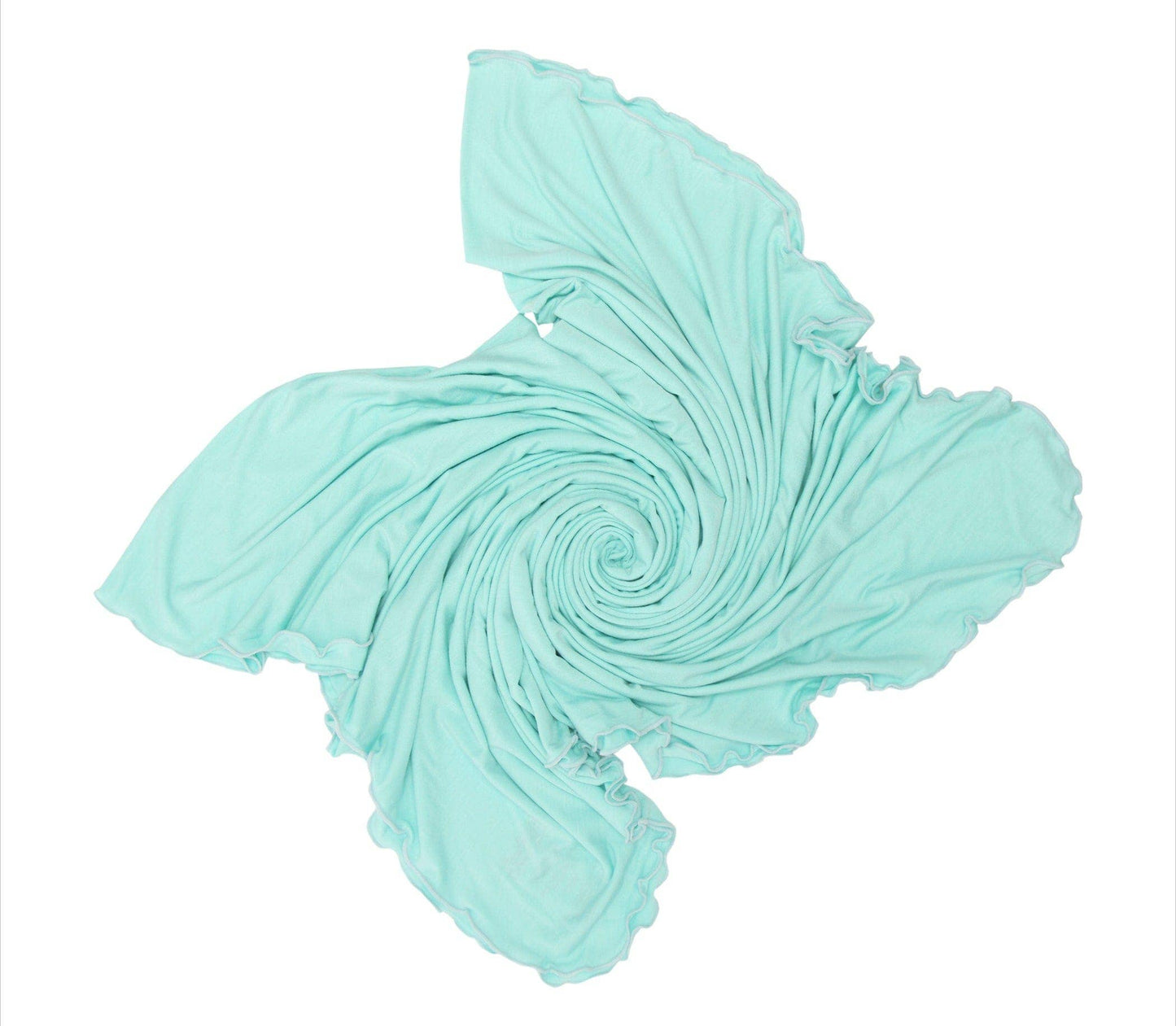 PoshTOT Green Swaddle With Headband Set