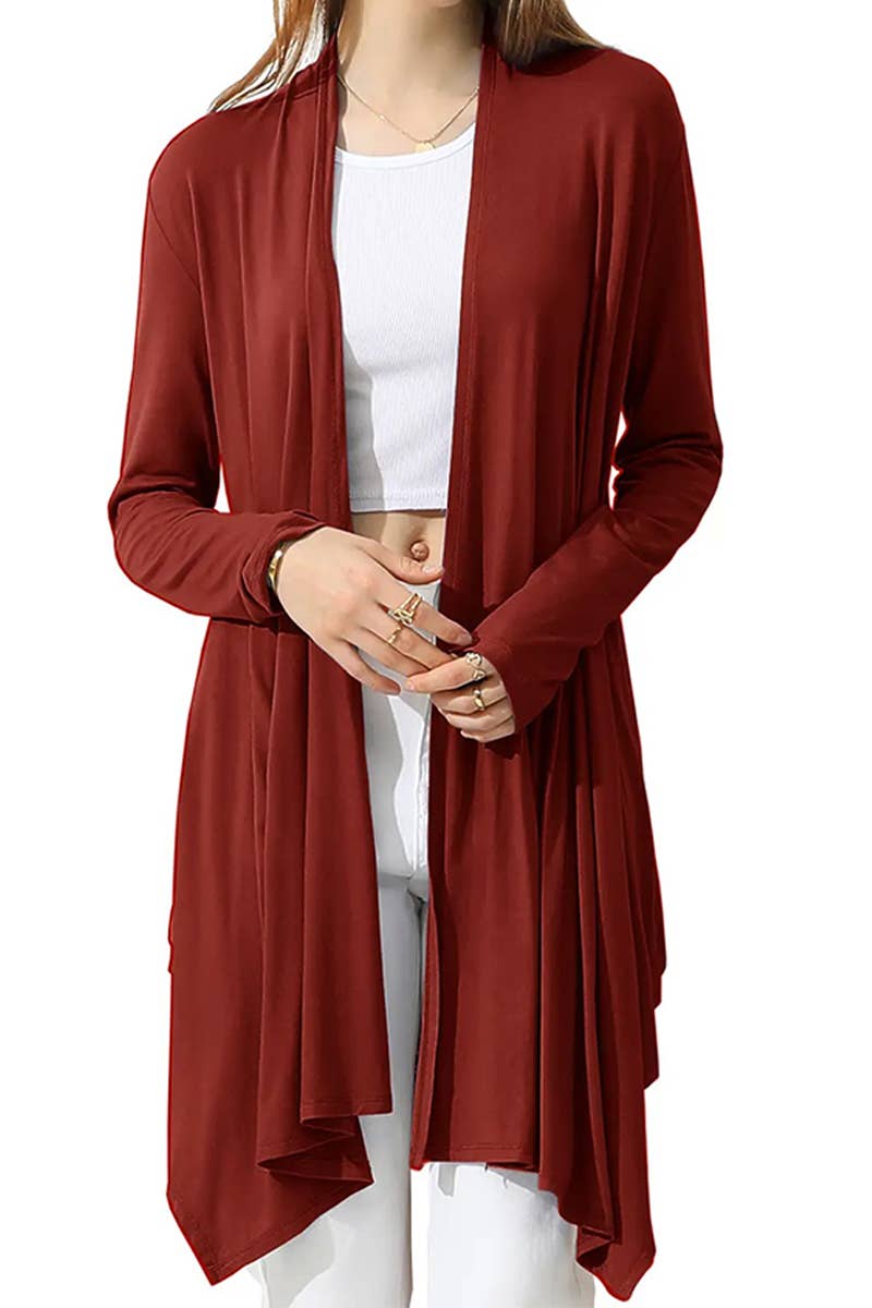 Long Sleeve Lightweight Duster Cardigan