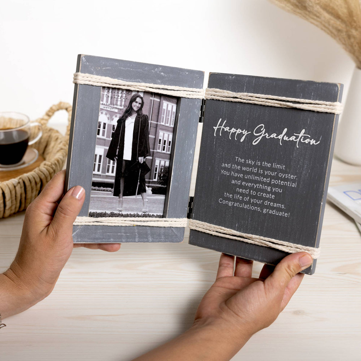 Happy Graduation - 5.5" x 7.5" Hinged Sentiment Frame