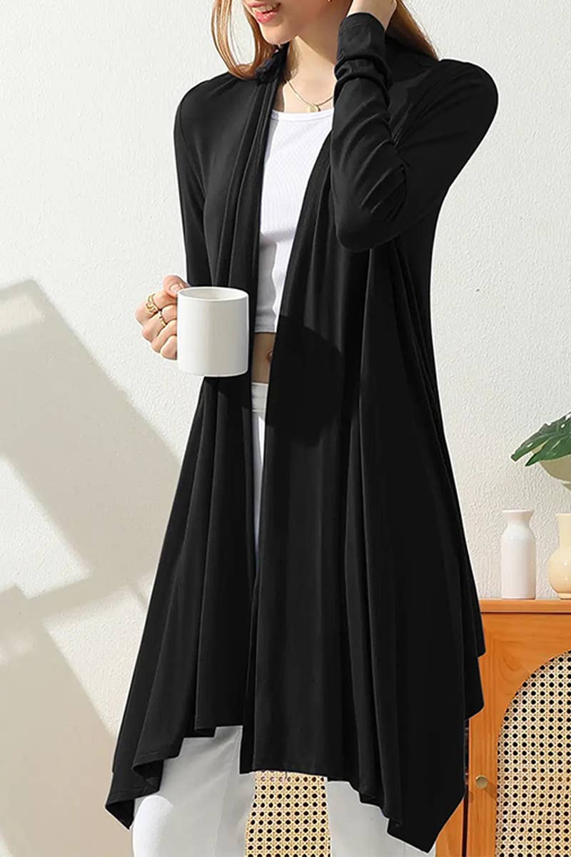 Long Sleeve Lightweight Duster Cardigan
