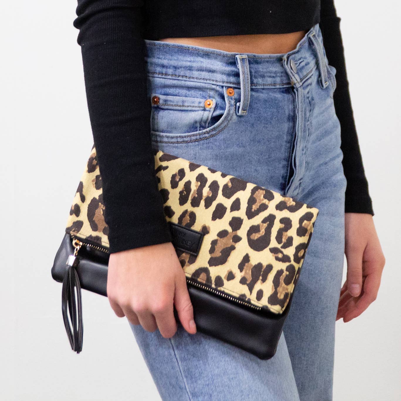 $3.97 Closeout Foldover Wristlet Clutch