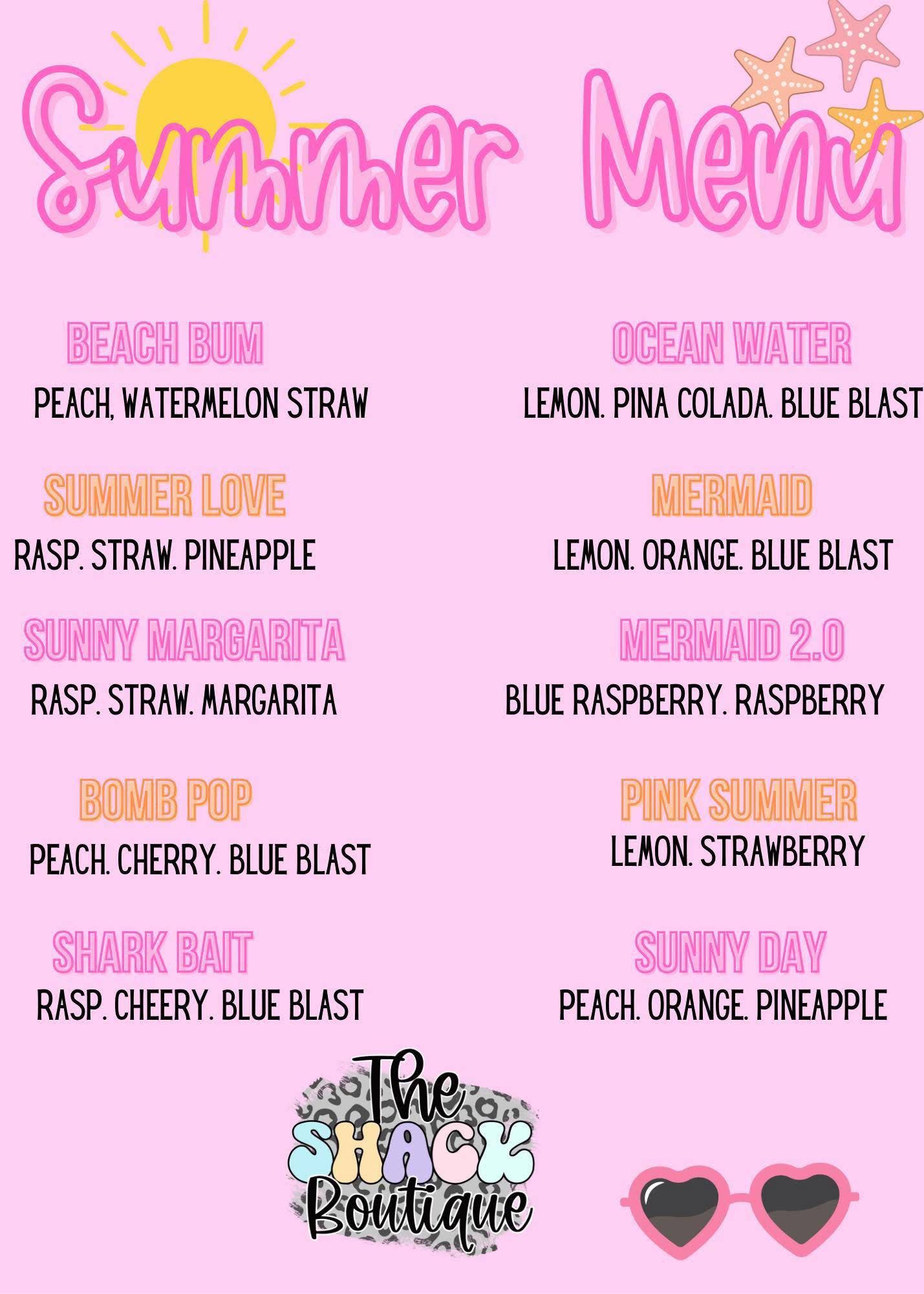 Loaded Teas- Summer Menu