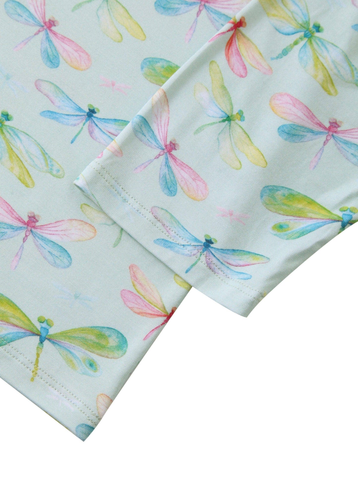 PoshTOT Dragonfly Bamboo Adult Two-Piece Long Sleeve Pajama Set