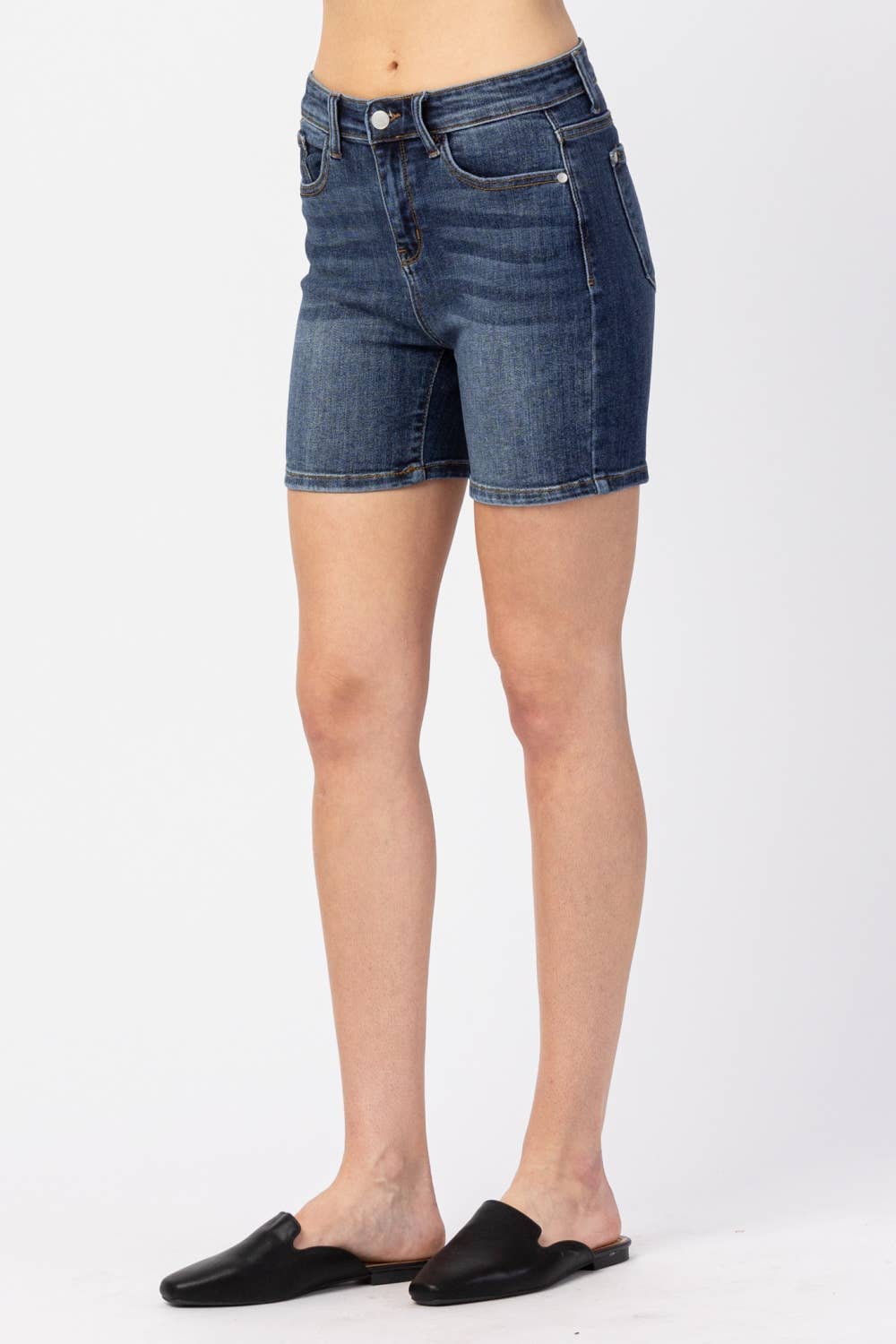 Hi-Rise Mid Length Shorts (XL Only)