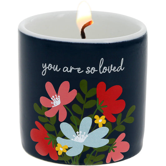 Loved - 2.5 oz - 100% Soy Wax Candle Scent: Tranquility
