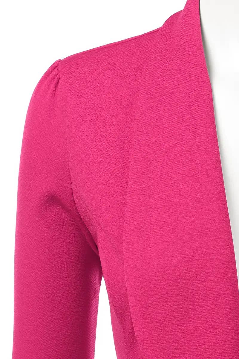 Women’s Linen 3/4 Sleeve Blazer Jacket