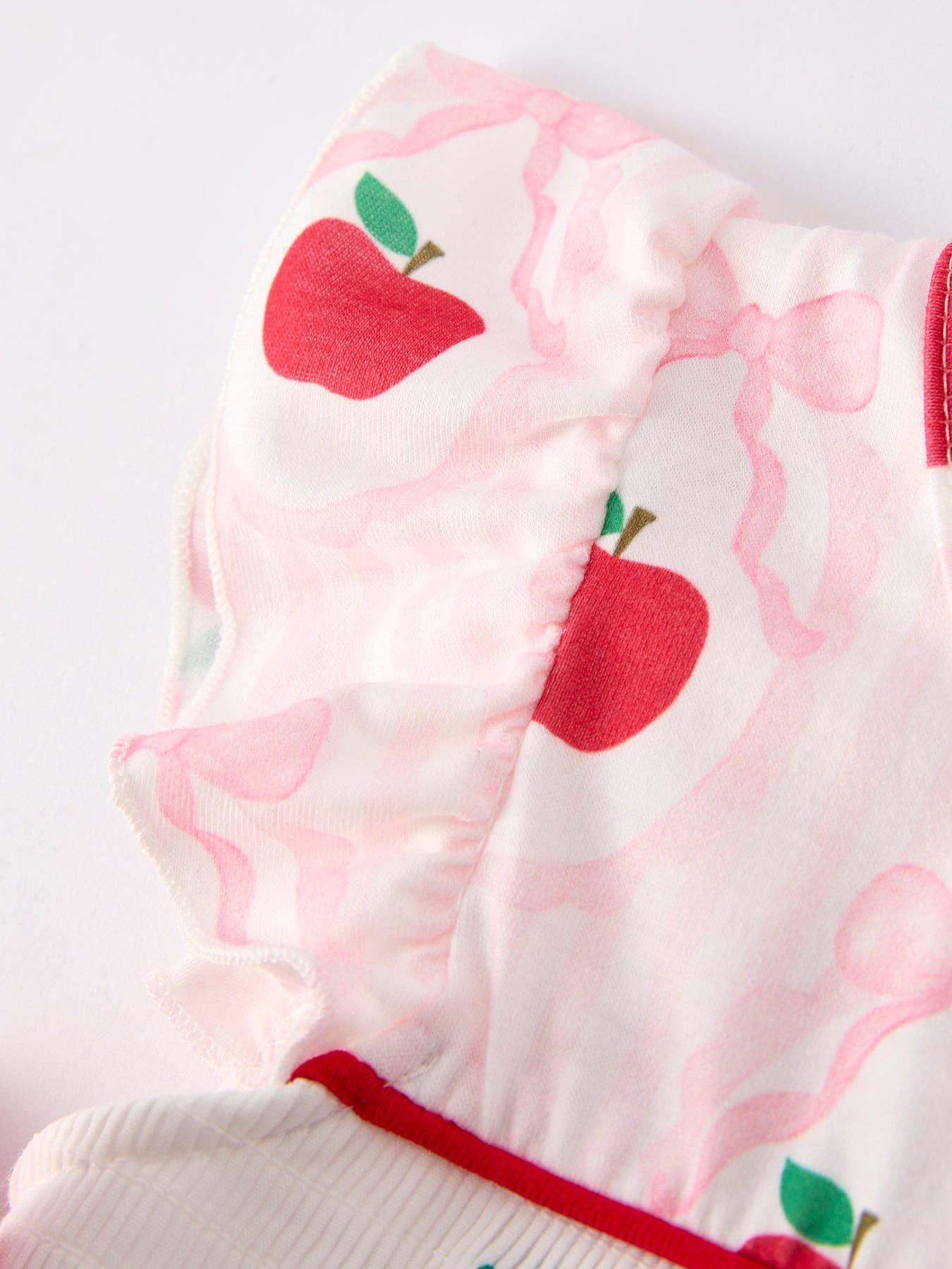 BACK TO SCHOOL Apple Bow Girls' Dress