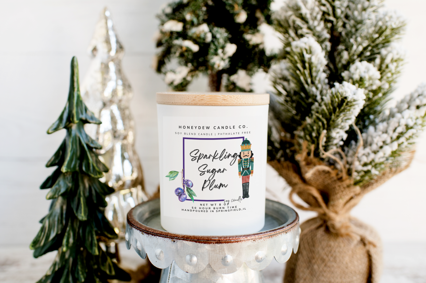 Sparkling Sugar Plum 8 oz Jar Candle