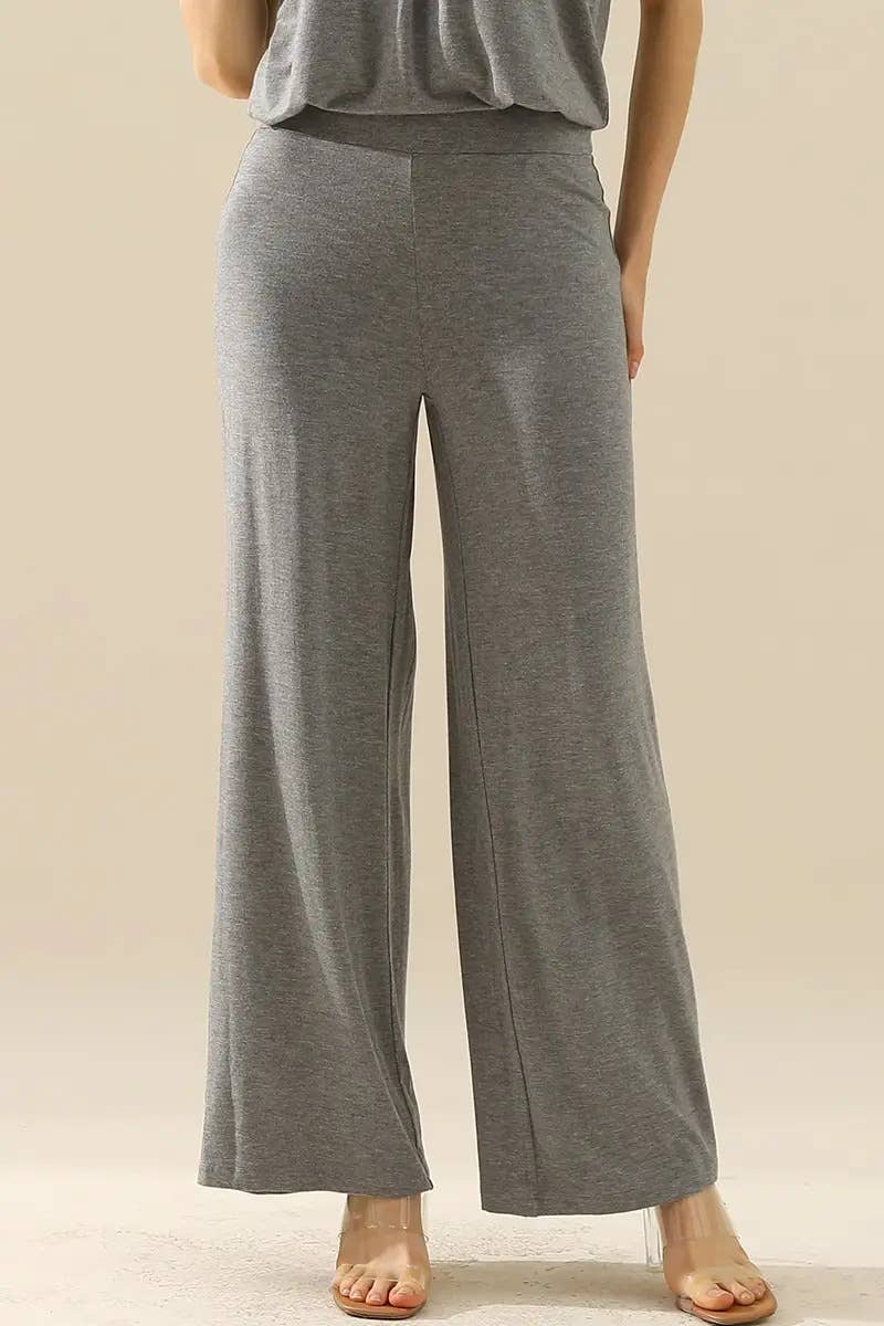 Elegant High-Waist Flare Work Pants