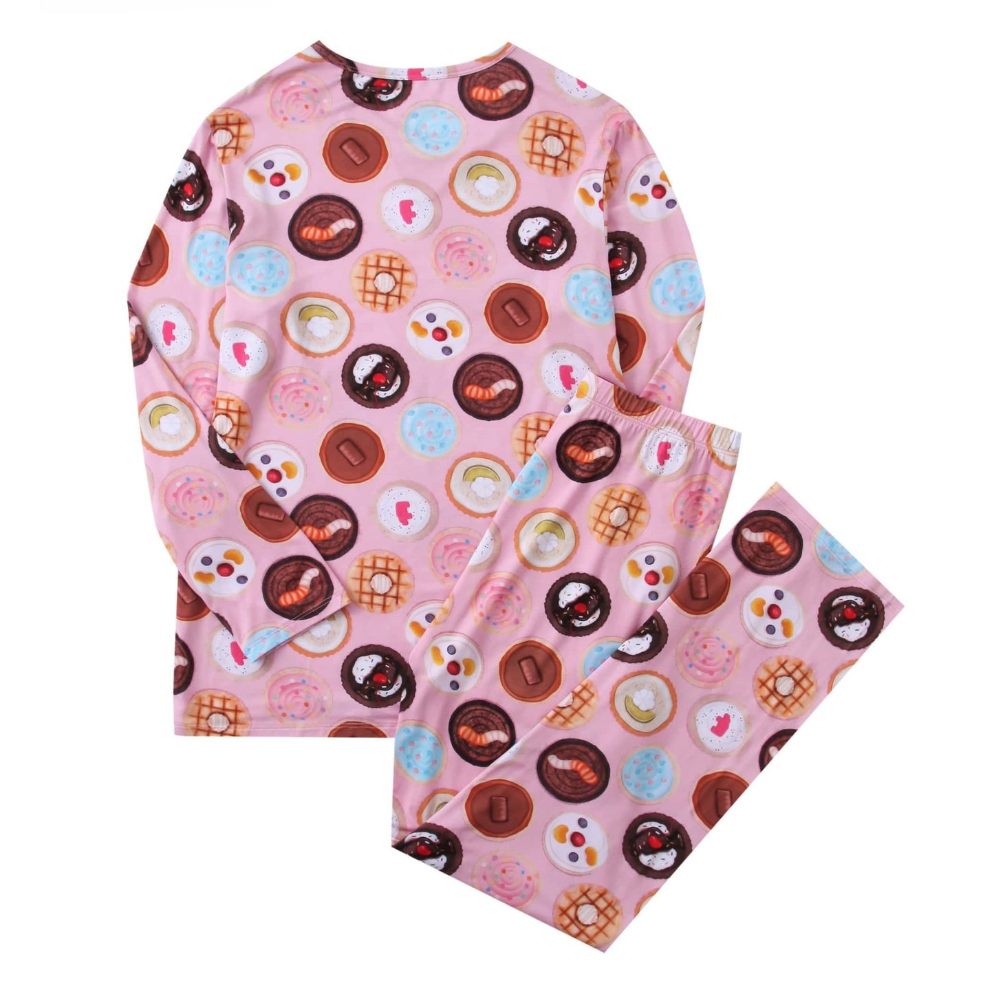 PoshTOT Cookie Bamboo Adult Two-Piece Long Sleeve Pajama Set