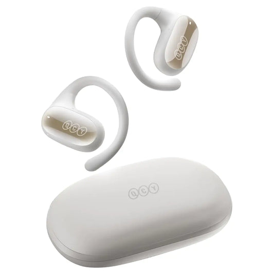 QCY Crossky GTR2 Open Ear Headphones Bluetooth 5.4 Wireless Earbuds with Earhooks 28H Playtime Muiltpoint Connection IPX5 Waterproof Comfortable Ear Buds Compatible with iPhone & Android